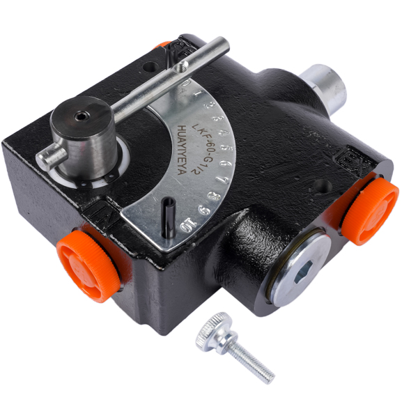 流量控制阀 Hydraulic Adjustable Variable Flow Control Valve w/Relief Replacement for FCR51-1/2 1/2”NPT-4