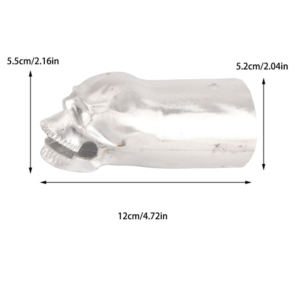 万圣节骷髅头创意汽车摩托车排气管装饰 骷髅头排气管-3