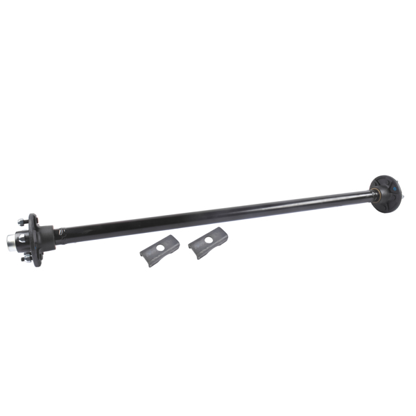 拖车轴 2000 Pounds Trailer Axle 5 Lug Hubs 54" Hub Face Replacement for Camper Smaller Boat Trailer-3