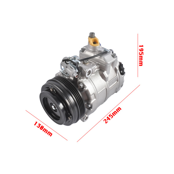 汽车空调压缩机 A/C Compressor w/ 4-Groove Clutch Replacement for BMW 550i 650i 750i 750Li M5 M6 X1 X3 X4 X5 X6 64509154072-6