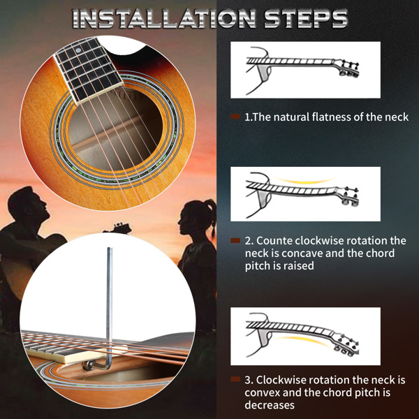 【亚马逊禁售】KMA101 41in 缺角调音EQ 椴木 带音箱 民谣吉他 擦色日落色-6