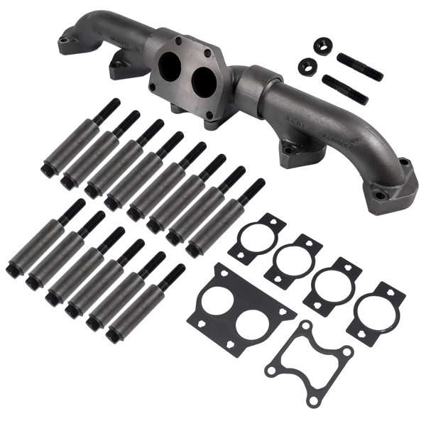 亚马逊禁售 排气歧管套装 Complete Exhaust Manifold With Mounting Kit Replacement for Cummins ISX CM570 3680650 New-5