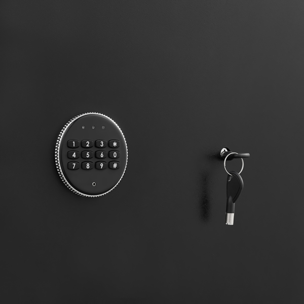 大型重型枪支保险箱，适用于步枪和手枪 - 55.2 英寸枪支安全柜，配有电子锁、LED 灯和可拆卸搁板不支持Self-Pick Up-11