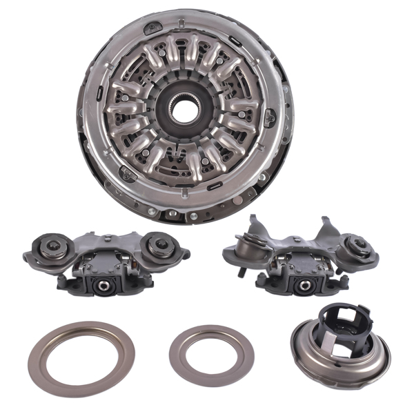离合器套件 Transmission Clutch Pressure Plate & Clutch Fork Kit Replacement for Ford Fiesta 2011-2019, Focus 2012-2017 CA6Z7515J CA6Z7515K-4