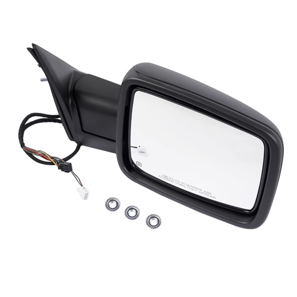 后视镜 Right Passenger Side Power Folding Heated Mirror w/ Puddle Light Replacement for Dodge Ram 1500 2500 3500-3