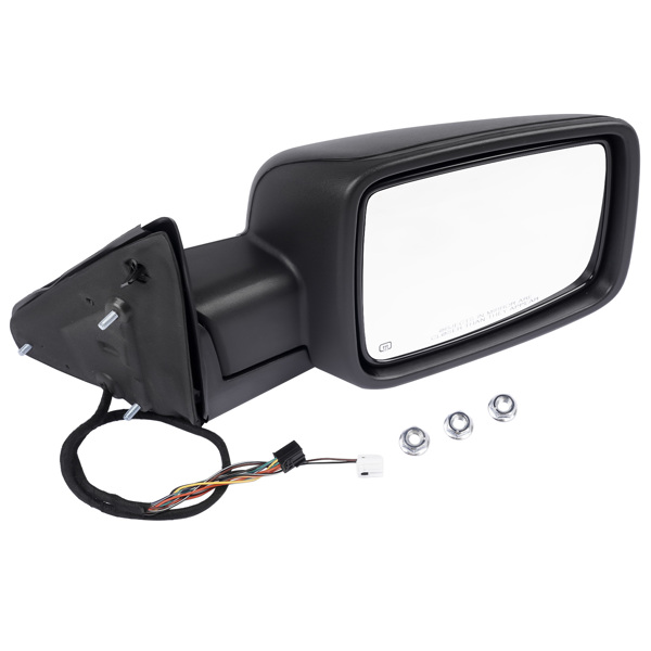 后视镜 Right Passenger Side Power Folding Heated Mirror w/ Puddle Light Replacement for Dodge Ram 1500 2500 3500-4
