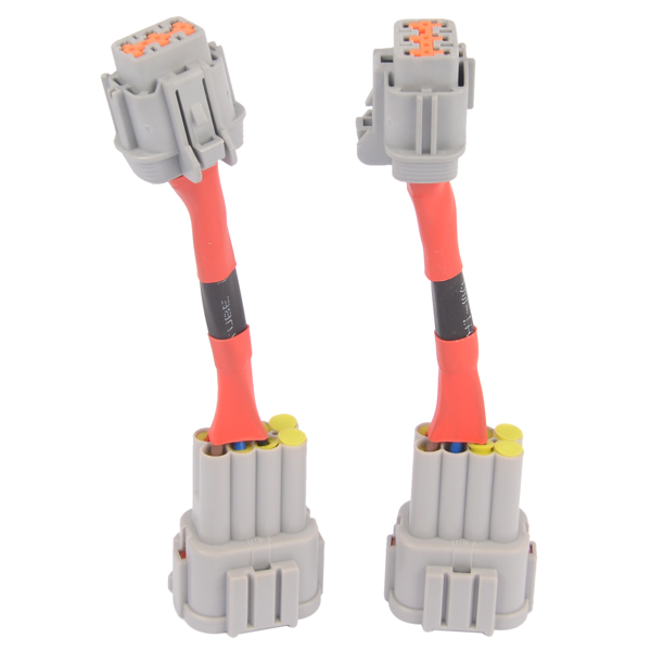 转接线 2x Headlight Conversion Adapters HID Wiring 8 to Halogen 6 Fits for Nissan 350Z 3.5L 2003-2005-1