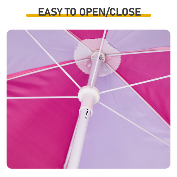 30.7inch 1pc桌子+2pcs凳子 粉紫拼色  儿童庭院桌椅套装-9