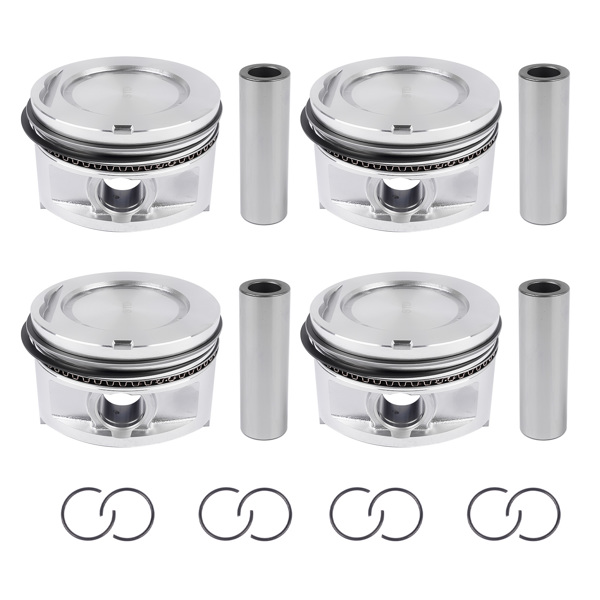 活塞环套装 Pistons and Rings Replacement for Toyota 4Runner Celica Pickup 2.4L L4 SOHC 22R 22RE 22REC 1985-1995 13101-35030-2