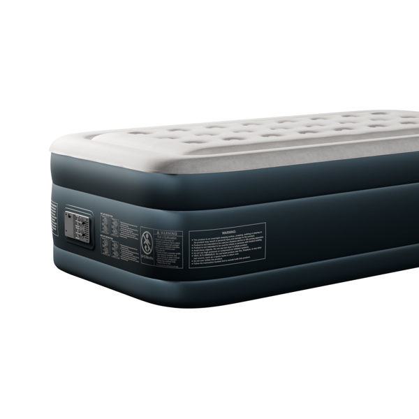 75*39*18in 植绒床面 PVC围带&底部 灰白色+深灰色 野营床垫 充气 带收纳袋 圆孔 美规插头 100kg-7