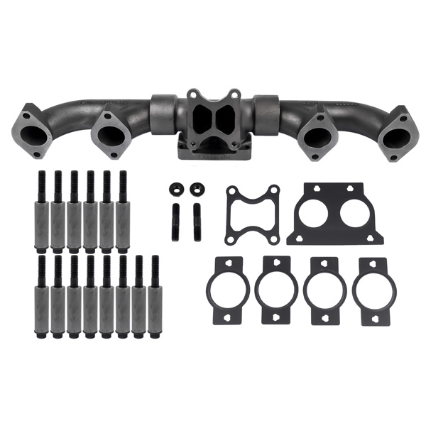 亚马逊禁售 排气歧管套装 Complete Exhaust Manifold With Mounting Kit Replacement for Cummins ISX CM570 3680650 New-3