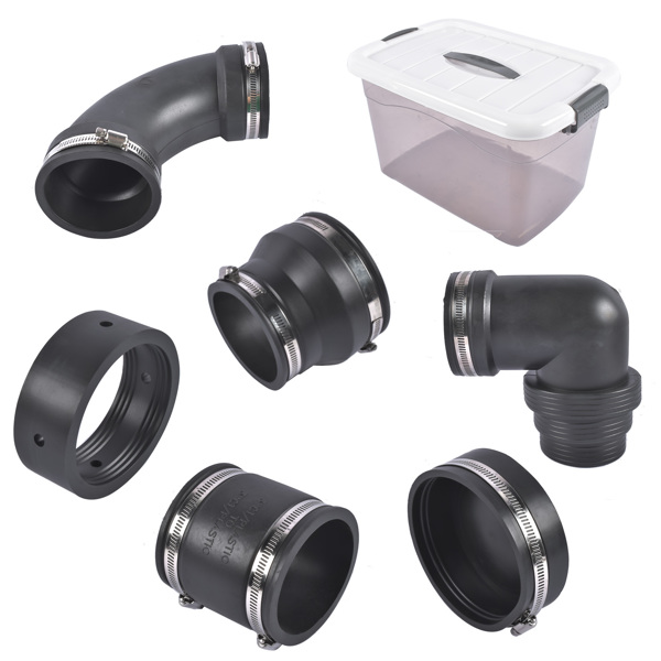 A3- 排水管弯头 RV and Camper Sewer Waste Plumbing Connection System Kit Fit for Coupling Adapter-3