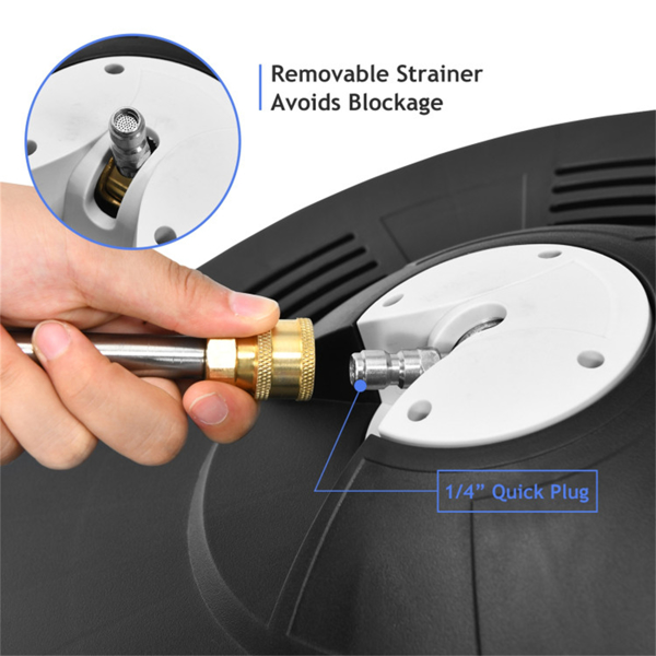 16英寸高压清洗机表面清洁器附件，带2根延长杆-9