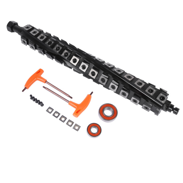刨木机螺旋刀轴 Spiral Helical Cutterhead 13 inch Replacement for DeWalt DW735 DW735X Planers w/ 60 Inserts-2