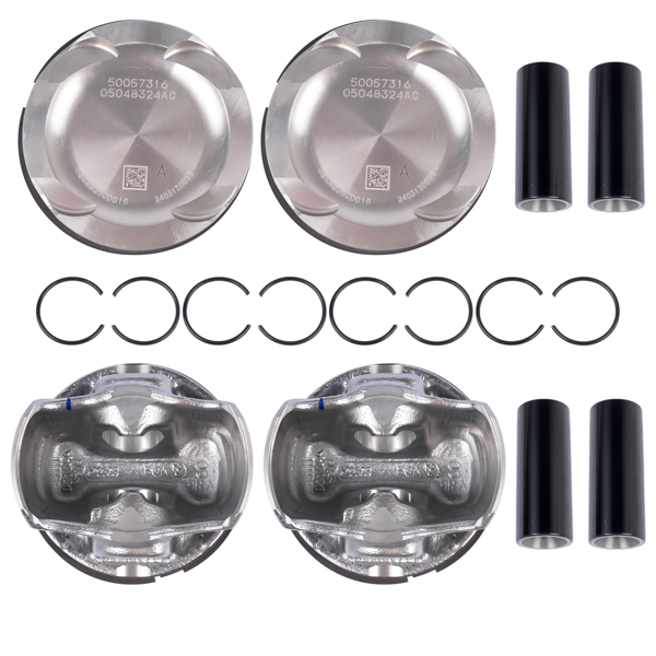 活塞环套装 4Pcs Piston Kit w/ring Replacement for Dodge Hornet Jeep WranglerJL Compass Grand Cherokee WL 2.0T 2016-2025 048324AA 5048325AA-6