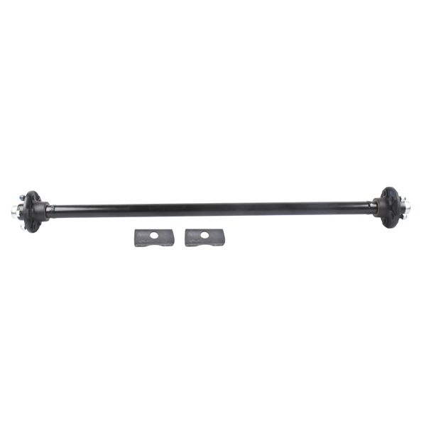 拖车轴 2000 Pounds Trailer Axle 5 Lug Hubs 54" Hub Face Replacement for Camper Smaller Boat Trailer-1