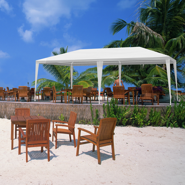 10*20ft  白色 4围  凉棚 4窗  PE布 喷塑铁管-15