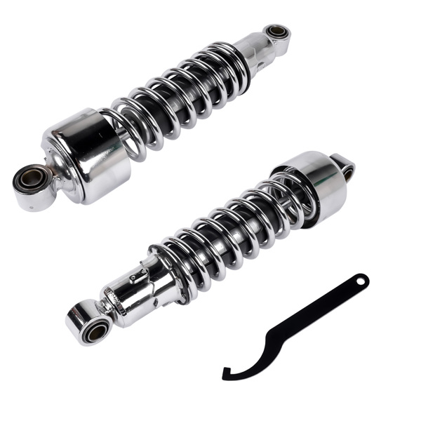 弹簧减震 Pair 11.75" Chrome Rear Shocks Fit for Harley Sportster XL 883 1200 1979-2012 FXR 1982-1994 Street Glide Touring Tour Glide FLT Electra Glide FLHT Road King FLHR Road Glide FLTR 54568-92-2