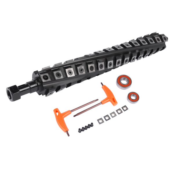 刨木机螺旋刀轴 Spiral Helical Cutterhead 13 inch Replacement for DeWalt DW735 DW735X Planers w/ 60 Inserts-3