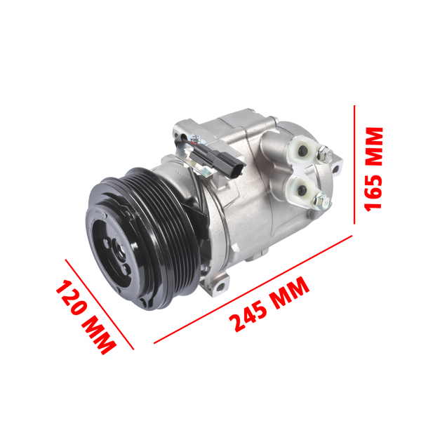 A3 空调压缩机 A/C Compressor with Clutch Replacement for Mercury Sable 2008-2009 All Engine 8G1Z19703AA-12