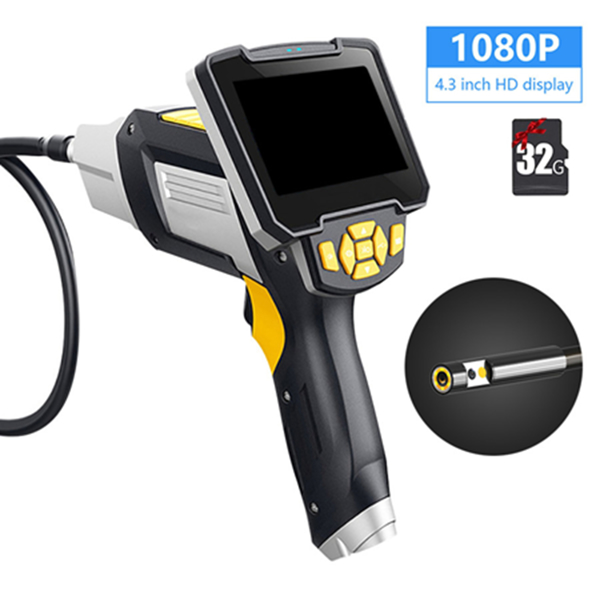 手持工业带屏内窥镜 4.3寸 8mm 双镜头 32G内存卡 10米（带锂电池）-9