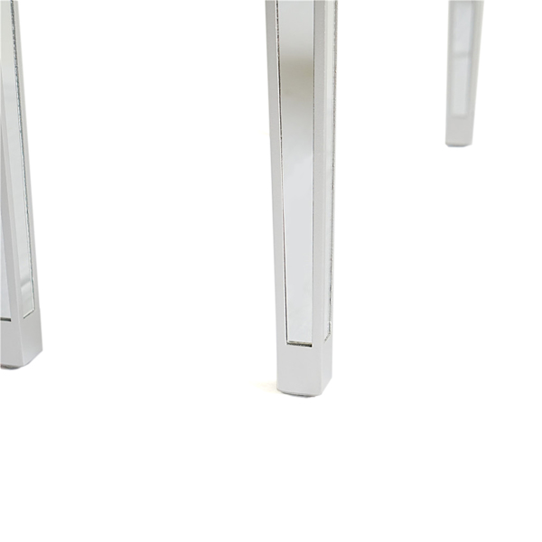 银色 密度板 贴镜面 105*36*76cm 两抽 电脑桌 现代风-16