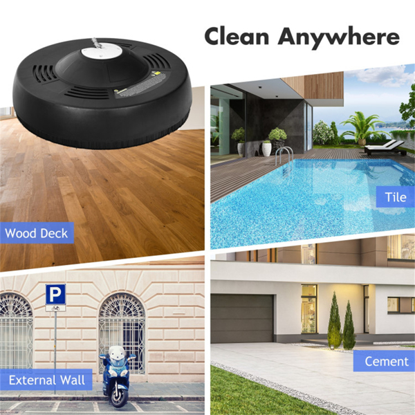 16英寸高压清洗机表面清洁器附件，带2根延长杆-11