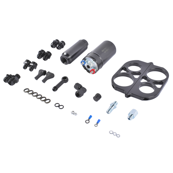 A3- 燃油泵泵芯 External Fuel Pump & Bracket Kit & Filter AN8 Replacement for 50-1005 0580254044 300LPH New-2