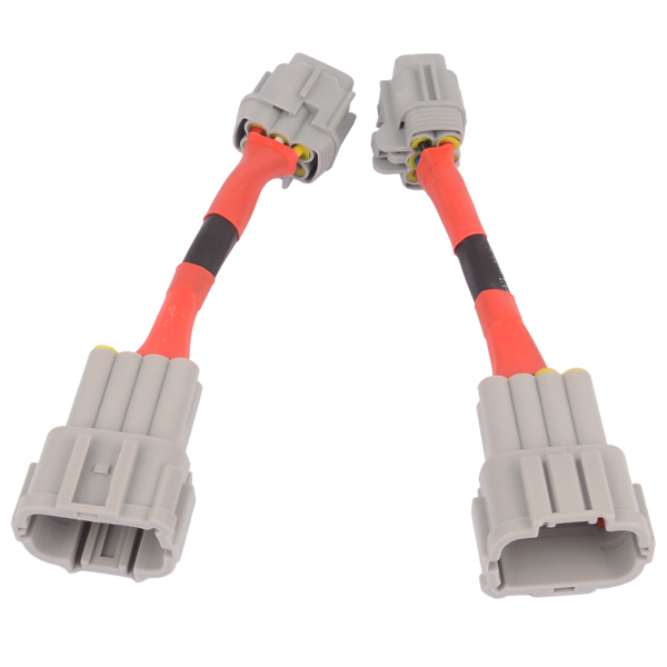 转接线 2x Headlight Conversion Adapters HID Wiring 8 to Halogen 6 Fits for Nissan 350Z 3.5L 2003-2005-7