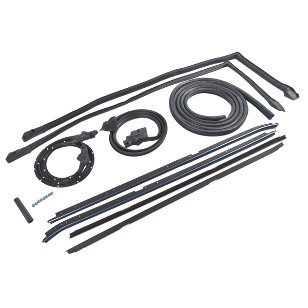 密封条 Set of 9 Rubber Weatherstripping Seal Kit Fit for 1981-1988 Buick Regal Oldsmobile Cutlass Supreme Black-5