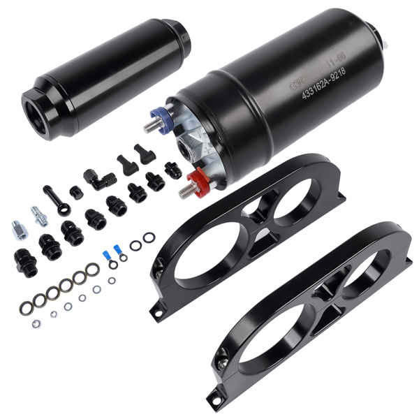 A3- 燃油泵泵芯 380LPH Universal Fuel Pump + Bracket Kit & Filter AN8 Replacement for 0580254044 50-1005-6