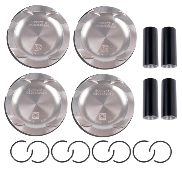活塞环套装 4Pcs Piston Kit w/ring Replacement for Dodge Hornet Jeep WranglerJL Compass Grand Cherokee WL 2.0T 2016-2025 048324AA 5048325AA-3