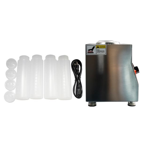 A3 酱汁泵4头美标110V Electric Sauce Warmer Dispenser Jam Heat Preservation Machine 650ml 30-85℃ 110V-6