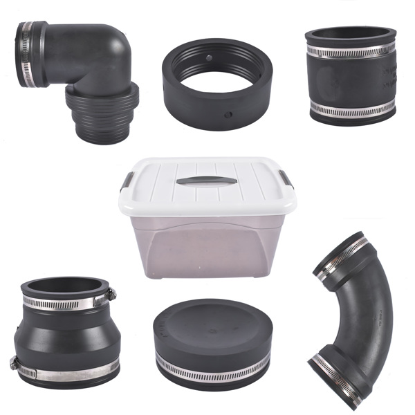 A3- 排水管弯头 RV and Camper Sewer Waste Plumbing Connection System Kit Fit for Coupling Adapter-2