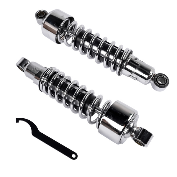 弹簧减震 Pair 11.75" Chrome Rear Shocks Fit for Harley Sportster XL 883 1200 1979-2012 FXR 1982-1994 Street Glide Touring Tour Glide FLT Electra Glide FLHT Road King FLHR Road Glide FLTR 54568-92-5