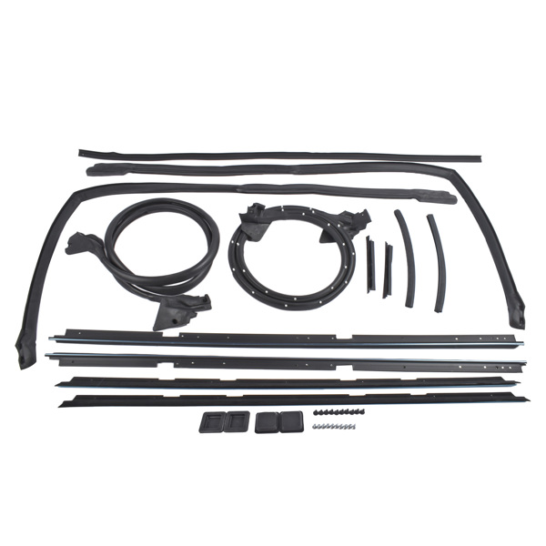 密封条 17Pcs Rubber Door Tailgate Weatherstripping Seal Kit Fit for Chevrolet El Camino GMC Caballero 1978-1987-1