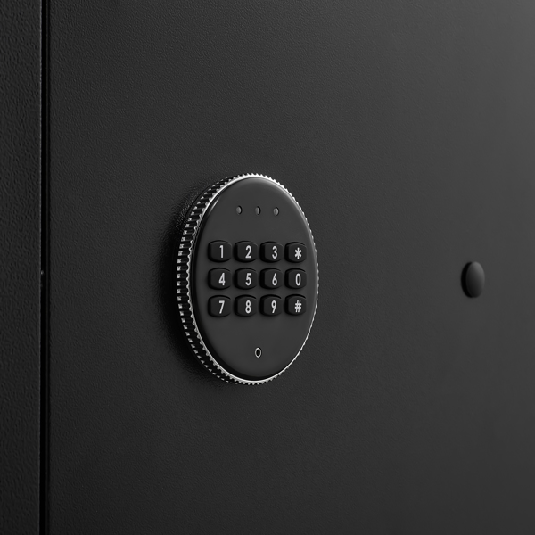 大型重型枪支保险箱，适用于步枪和手枪 - 55.2 英寸枪支安全柜，配有电子锁、LED 灯和可拆卸搁板不支持Self-Pick Up-9