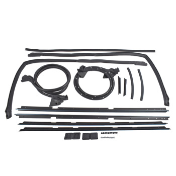 密封条 17Pcs Rubber Door Tailgate Weatherstripping Seal Kit Fit for Chevrolet El Camino GMC Caballero 1978-1987