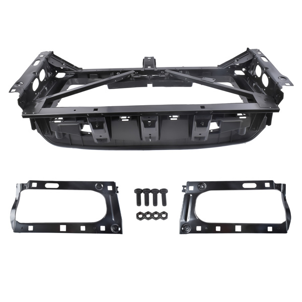 水箱框架 Header Panel Nose Headlight Lamp Mounting Black Fit for GMC Yukon / Yukon XL 5.3L 6.2L V8 4-Door 2015-2020-3