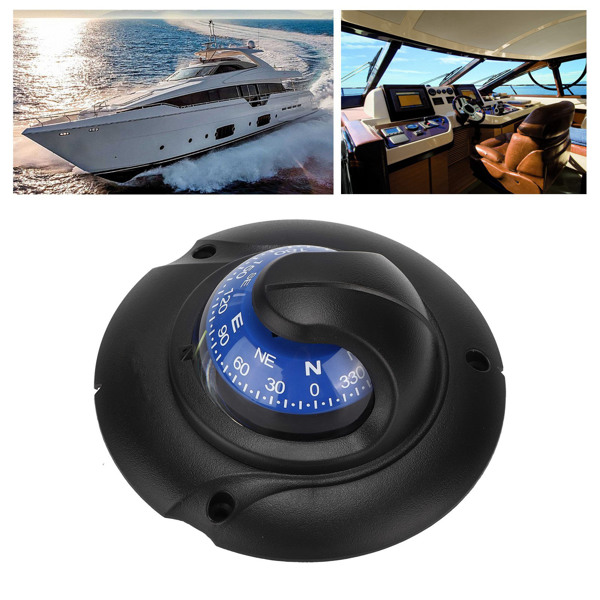 游艇用磁罗经 救生艇罗经 嵌入式磁罗经  内置LED背景灯光-1