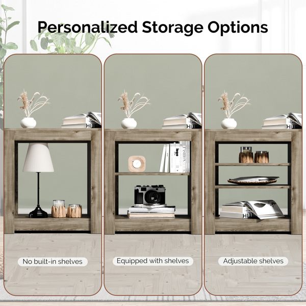 70寸水洗灰色双面交叉壁炉柜 177.8*34.5*60cm 23寸壁炉芯-6