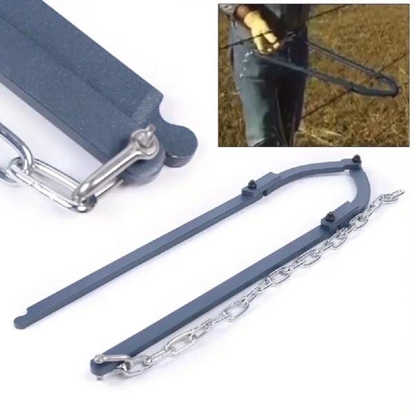 铁丝网栅栏修复工具围栏手动修补器花园草坪护栏修理工具固定器 蓝色*2.1-4