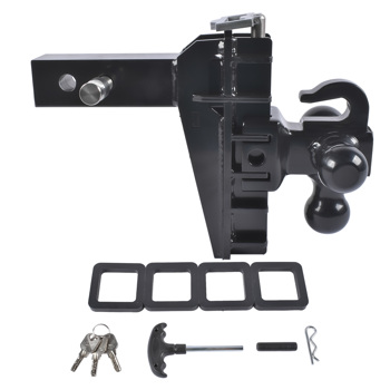 A3 拖车挂接装置 Adjustable Trailer Hitch with Hook, Tri-Ball (1-7/8" x 2" x 2-5/16") 17000 LBS