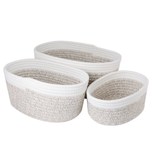 日式收纳篮3件套(椭圆白+棕小号20*15*11cm/椭圆白+棕中号25*18*13cm/椭圆白+棕大号30*21*14cm)-5