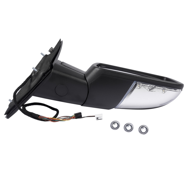 后视镜 Right Passenger Side Power Folding Heated Mirror w/ Puddle Light Replacement for Dodge Ram 1500 2500 3500-8