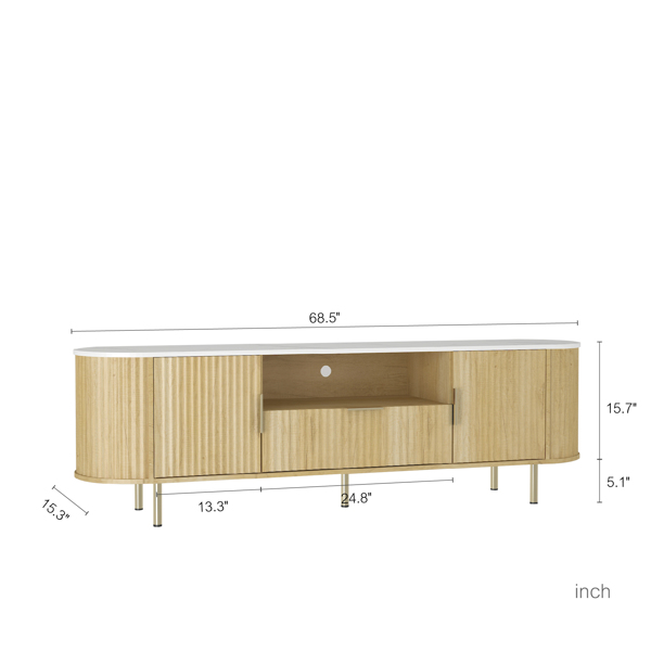客厅落地式电视柜，带 16 色 LED 灯，带储物门的娱乐中心，电视控制台媒体柜，适用于 55 英寸以上电视，客厅-不支持self pick up-8