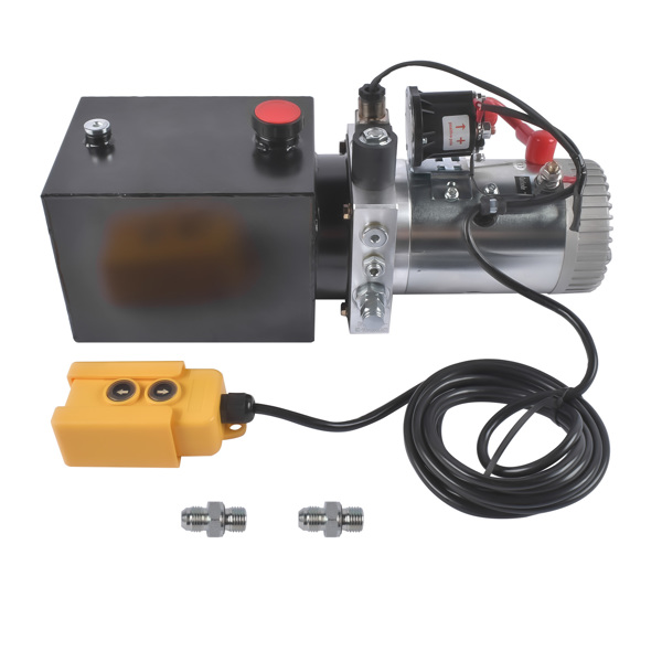 A3 液压泵 Single Acting 12 Volt 4 Quart Hydraulic Pump for Dump Trailers Quick Lifting-4