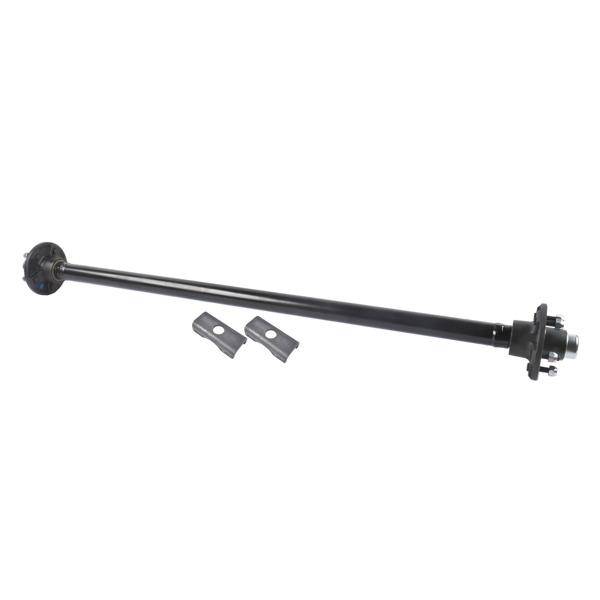 拖车轴 2000 Pounds Trailer Axle 5 Lug Hubs 54" Hub Face Replacement for Camper Smaller Boat Trailer-2