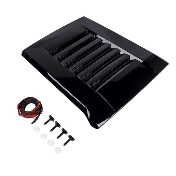 机盖饰板 Gloss Black Hood Scoop Hood Bulge 76181AK900 Replacement for Toyota Tacoma 2024-2025 76181-AK900-2