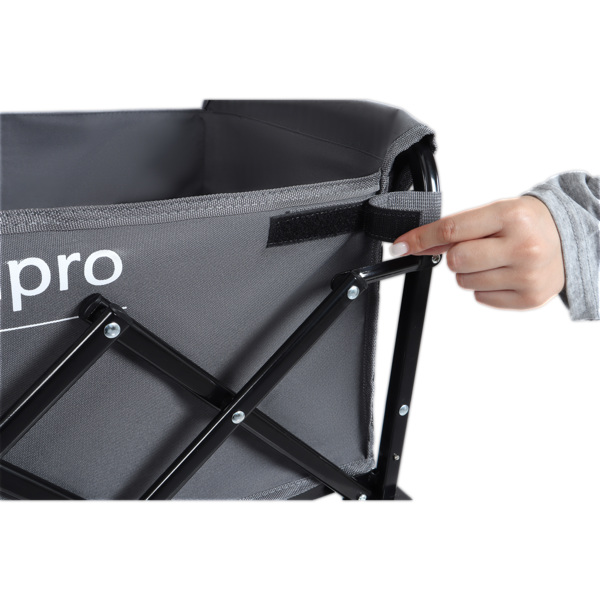 可扩展双层多功能货车，100% 额外空间 - 225 磅购物车，适合露营、购物、运动、园艺、钓鱼，灰色不支持Self-Pick Up-11